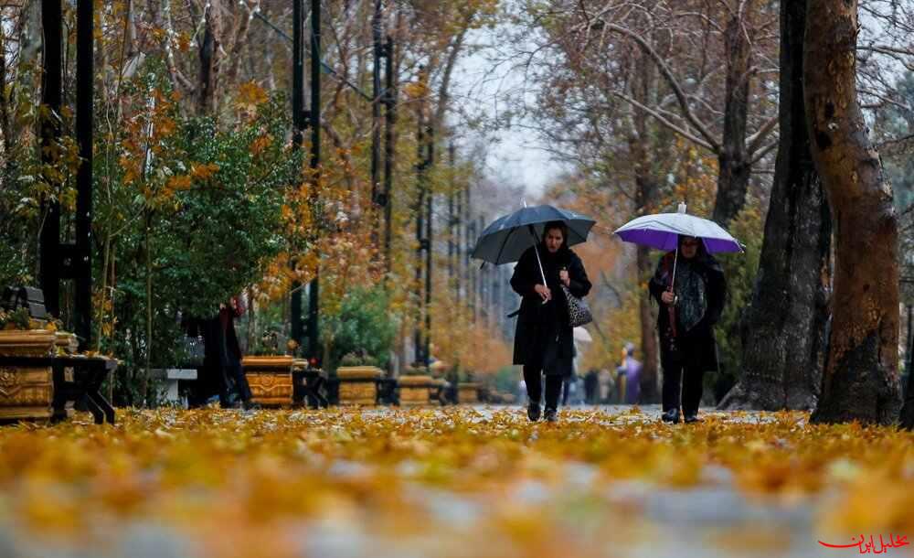  تحلیل ایران -باران پاییزی دوشنبه بر سر پایتخت‌نشینان می‌بارد