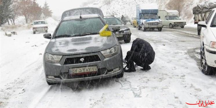  تحلیل ایران -تردد خودروهای بدون زنجیرچرخ در جاده‌های شمال ممنوع شد