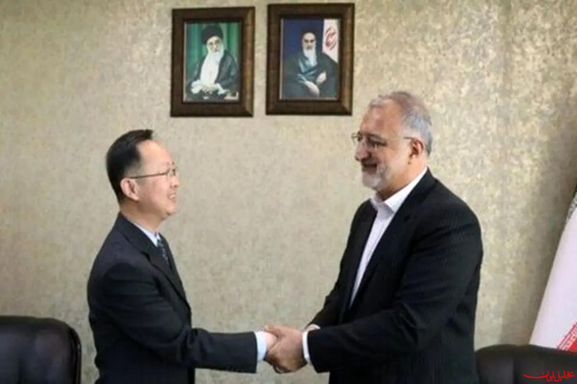  تحلیل ایران -شهردار تهران با دبیرکل انجمن دوستی چین و کشورهای خارجی دیدار کرد