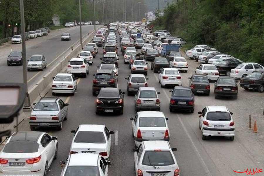  تحلیل ایران -ترافیک سنگین در محورهای هراز فیروزکوه و پاکدشت به سوی تهران