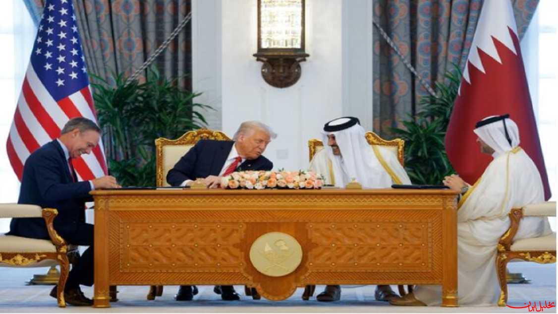 تحلیل ایران -کاخ سفید: «ترامپ» توافقنامه بیش از یک تریلیون دلاری با قطر امضا کرد