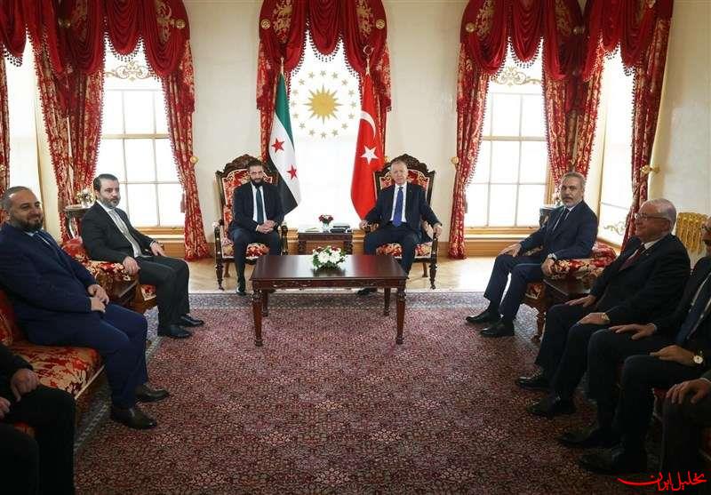  تحلیل ایران -جزئیات دیدار یک ساعت و نیمه احمد الشرع و اردوغان در ترکیه