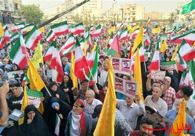  تحلیل ایران -اجتماع بزرگ مردم تهران در حمایت از نیروهای مسلح در جنگ با اسرائیل
