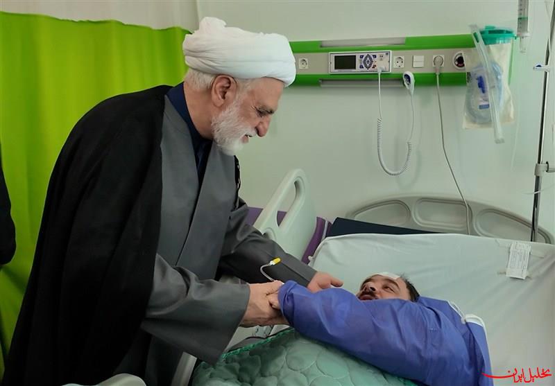  تحلیل ایران -عیادت رئیس قوه قضاییه از مجروحان حمله صهیونیست‌ها به زندان اوین