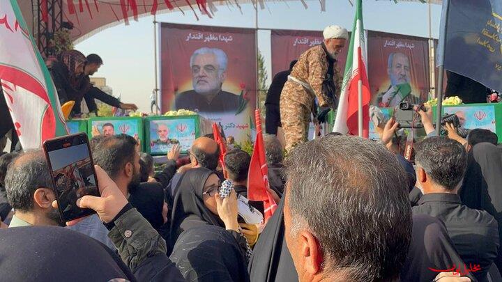  تحلیل ایران -تشییع پیکر ۶۰ شهید اقتدار در تهران؛ 