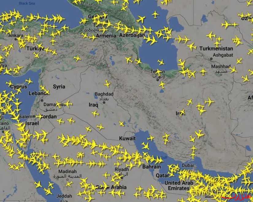  تحلیل ایران -مسافران اروپا و آسیا روی آسمان ایران