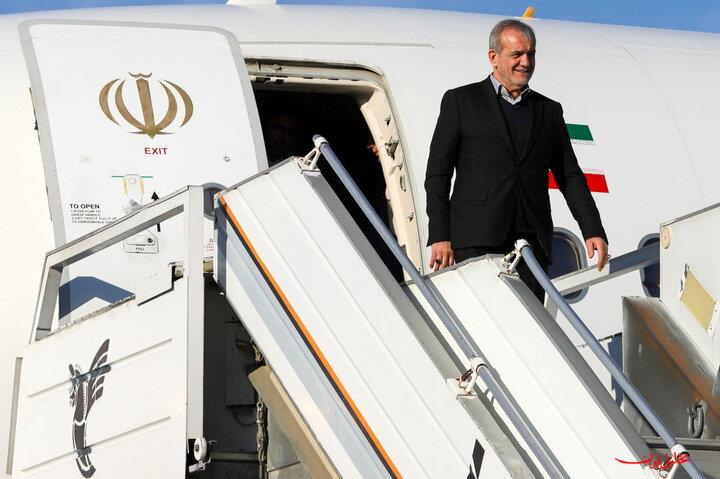  تحلیل ایران -پزشکیان وارد زنجان شد