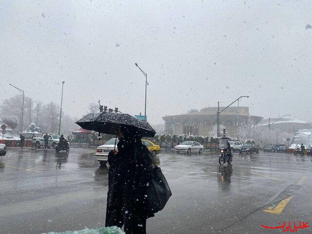  تحلیل ایران -تهران امروز بارانی و برفی می‌شود