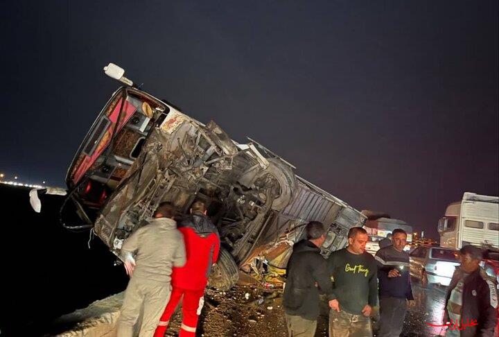  تحلیل ایران -واژگونی یک دستگاه اتوبوس در گرمسار