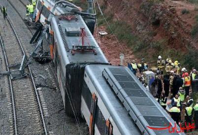  تحلیل ایران -۷ کشته و ۱۰۰ زخمی بر اثر خروج قطار از ریل در اسپانیا