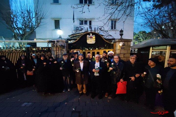  تحلیل ایران -سفارت فلسطین گل‌باران شد