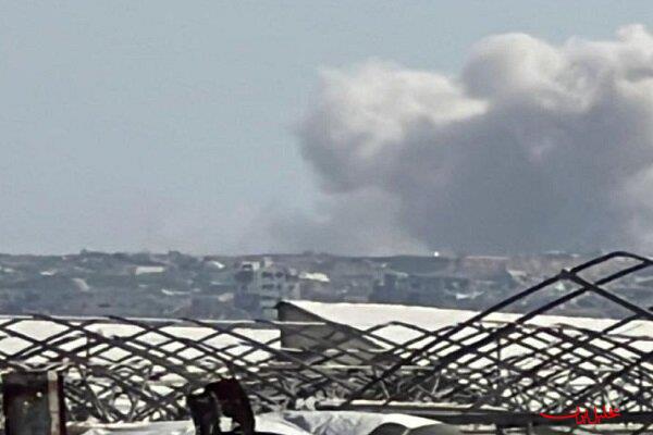  تحلیل ایران -ستونی از دود از شرق خان یونس به هوا برخاسته است