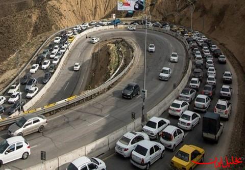  تحلیل ایران -ترافیک سنگین در محورهای منتهی به تهران