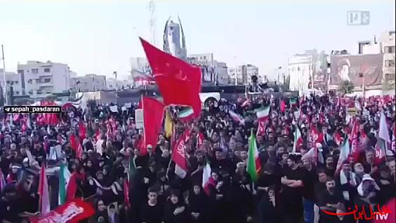  تحلیل ایران -سنگ تمام اهالی نجف در مراسم تشییع رهبر شهید انقلاب اسلامی 