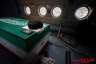  تحلیل ایران -پیکر رهبر شهید انقلاب در حال انتقال از فرودگاه نجف به ایران