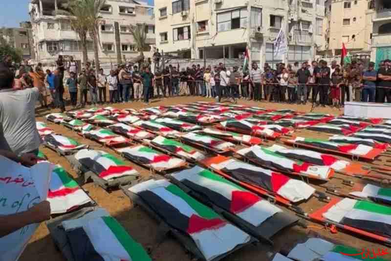  تحلیل ایران -پیکر ۱۱۲ شهید فلسطینی، شاهدی بر وحشیگری صهیونیست‌هاست