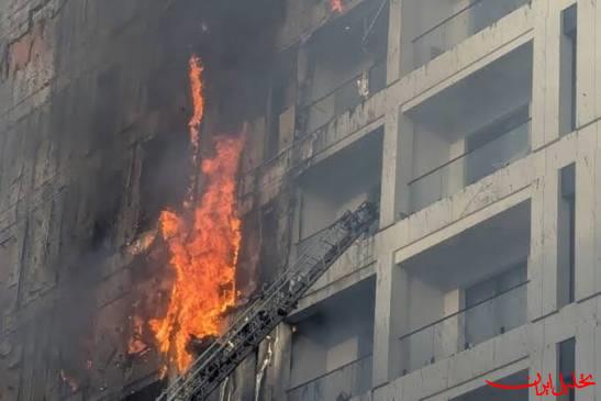  تحلیل ایران -حریق گسترده در هتل آپارتمانی در مشهد