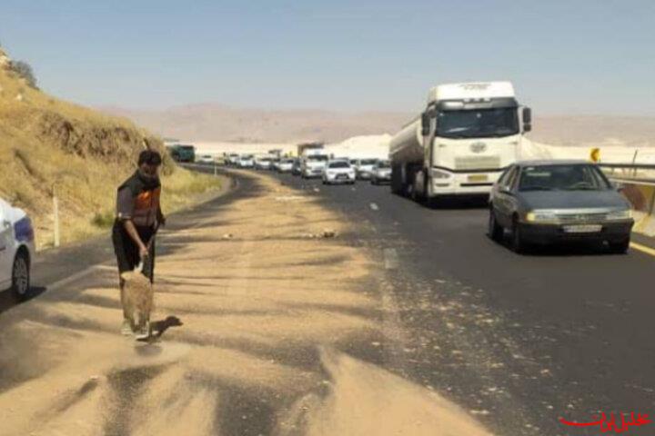  تحلیل ایران -اقدام فداکارانه راهدار فارس پس از واژگونی خودرو در محور سروستان