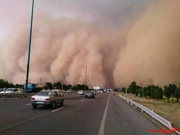  تحلیل ایران -طوفان شن در جاده قم ـ گرمسار ۷ مصدوم بر جای گذاشت